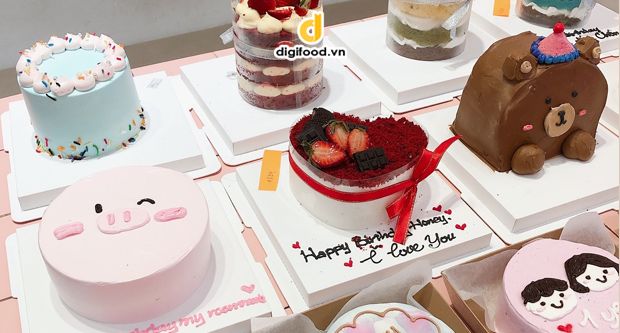 Bánh kem 2 tầng size lớn màu trắng in logo mừng kỷ niệm 10 năm thành lập  công ty - Bánh Thiên Thần : Chuyên nhận đặt bánh sinh nhật theo mẫu