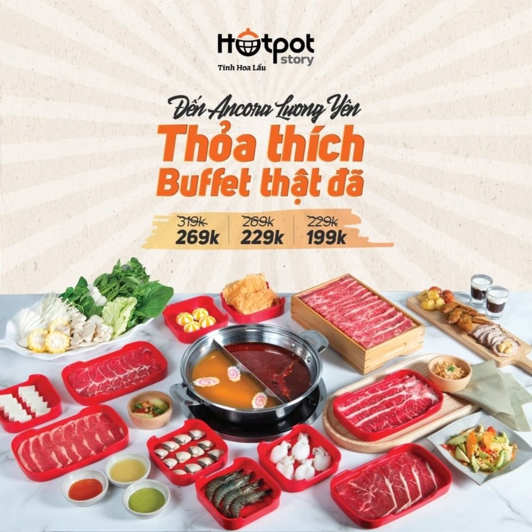 Combo buffet tại Hotpot Story Nguyễn Chí Thanh