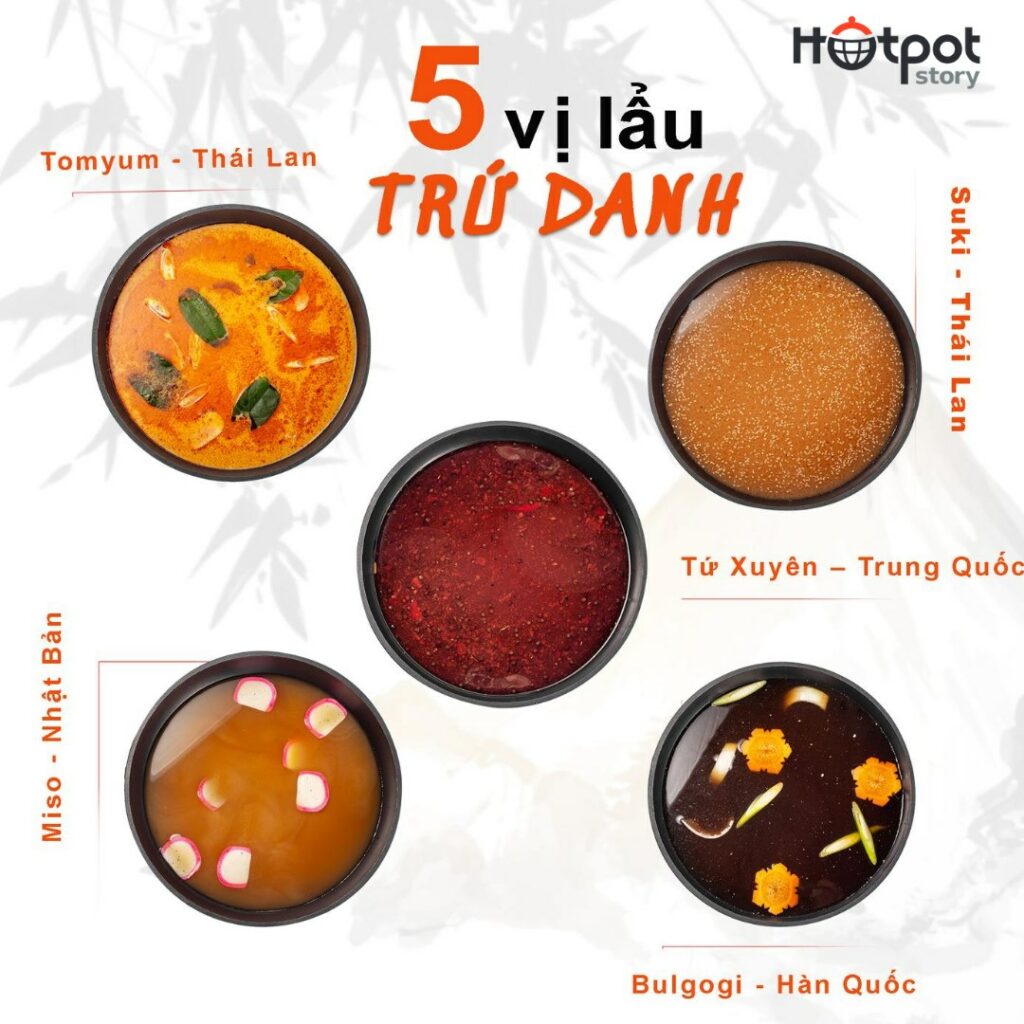 Lẩu 5 vị tại Hotpot Story Trần Duy Hưng
