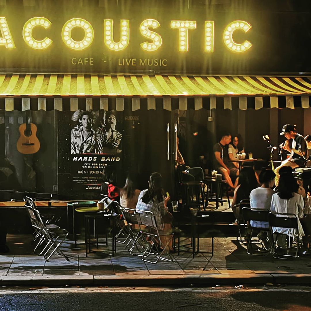 Quán cà phê acoustic Bông Cà phê nhạc sống ở Hà Nội
