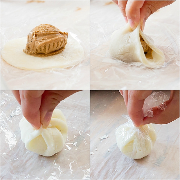 cách làm kem mochi