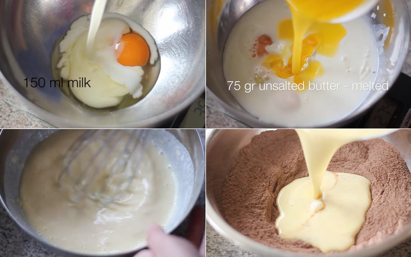 cách làm bánh kem socola chảy